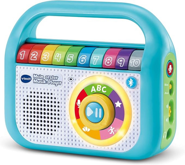 VTech Baby Mein erster Musik-Player – Mit 40 Liedern, Bluetooth- und Aufnahmefunktion – Für Kinder v