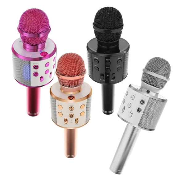 Karaoke-Mikrofon mit Lautsprecher in 4 versch. Farben