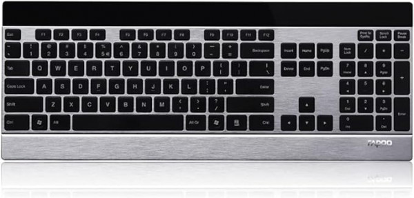 Rapoo E9270P kabellose Tastatur wireless Keyboard ultraflaches 4 mm Tastaturdesign aus Edelstahl und