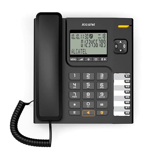 Telefone mit Kabel Marke ALCATEL Modell TELEFON Tischplatte T78 Schwarz