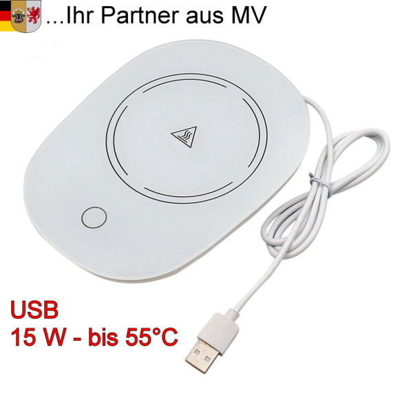 Tassenwärmer / Heizplatte Warmhalteplatte 15 W - USB