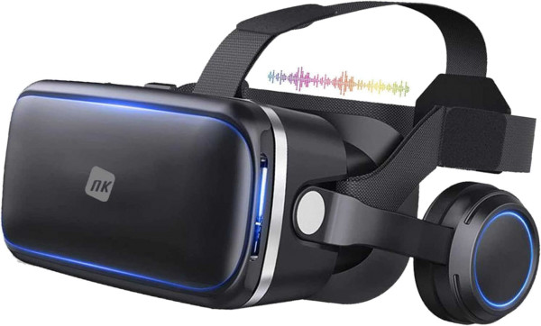 NK 3D VR Brille - Smartphone, Intelligente, Audio für Smartphone, 11,9 cm (4,7 Zoll) - 6,53 Zoll, Bl