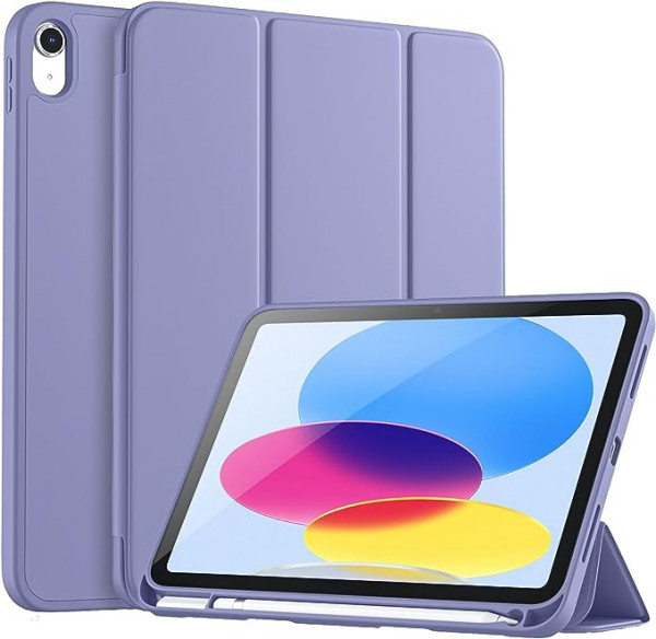 Vobafe Hülle Kompatibel mit iPad 10 Generation 2022, Flexible TPU Rückseite, stoßfeste Schutzhülle m