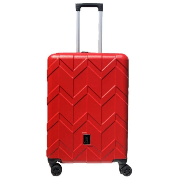 Koffer ABS Hartschalen Reisekoffer XL 80 Liter - rot - 4 Rollen