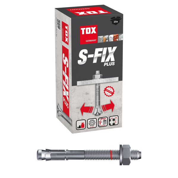 TOX Bolzenanker S-Fix Plus M10x120/40+53 mm