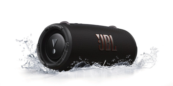 JBL Xtreme 3 Musikbox in Schwarz – Wasserdichter, portabler Stereo Bluetooth Speaker mit integrierte